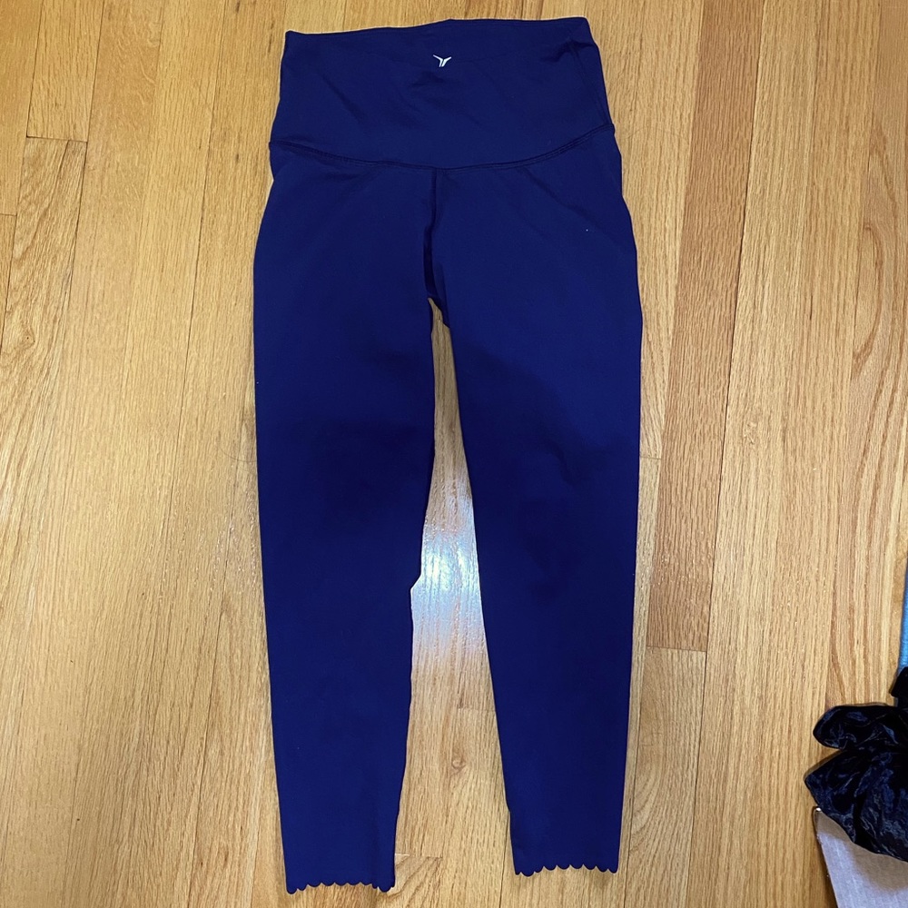 Scalloped Blue Leggings